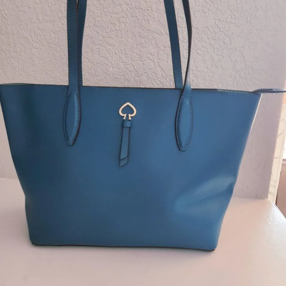 Kate Spade New York Teal Shoulder Bag Purse - Picture 3 of 14
